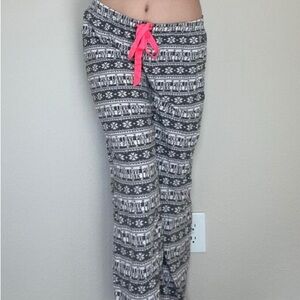Y2K PINK Victoria's Secret Black and White light weight PJ  pants